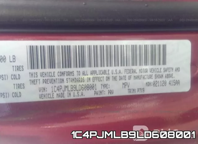 1C4PJMLB9LD608001 фото 10