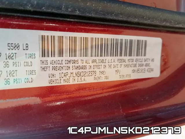 1C4PJMLN5KD212379 фото 2