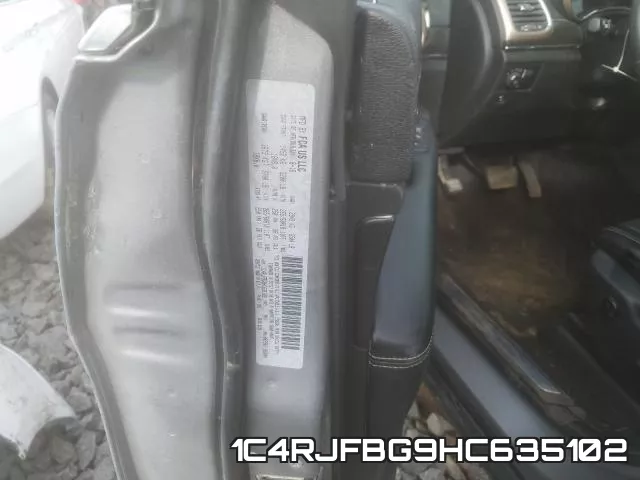 1C4RJFBG9HC635102 фото 2