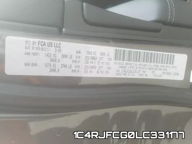 1C4RJFCG0LC331177 фото 2