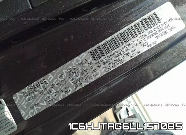 1C6HJTAG6LL157085 фото 10