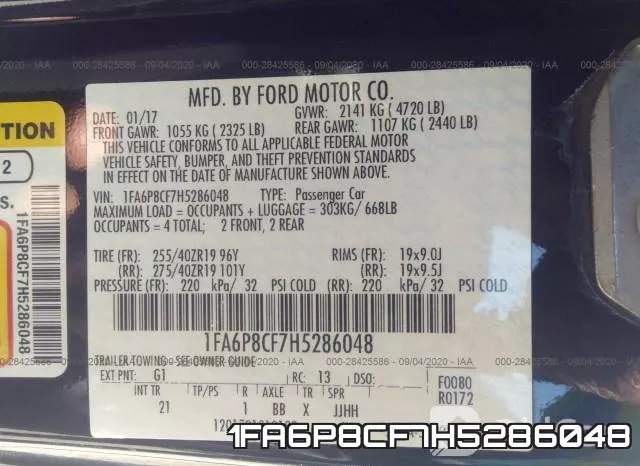1FA6P8CF7H5286048 фото 10