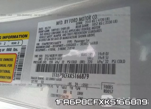 1FA6P8CFXK5166879 фото 10