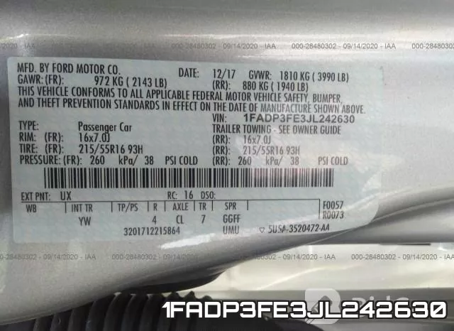 1FADP3FE3JL242630 фото 10