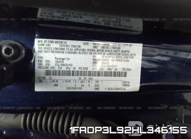 1FADP3L92HL346155 фото 10