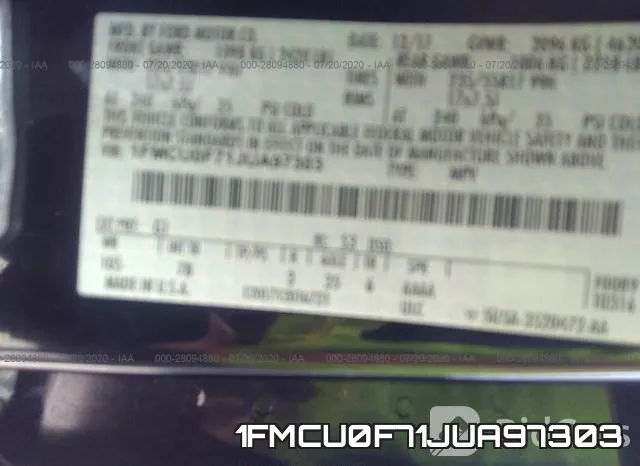 1FMCU0F71JUA97303 фото 10