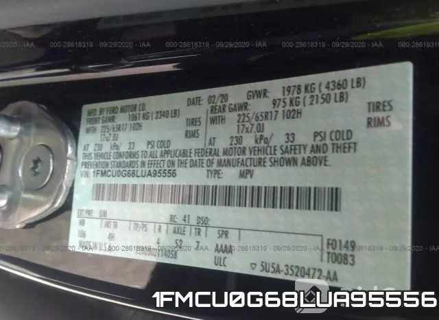 1FMCU0G68LUA95556 фото 10