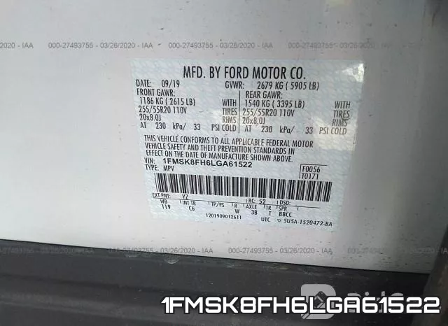 1FMSK8FH6LGA61522 фото 10