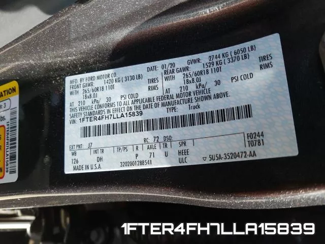 1FTER4FH7LLA15839 фото 2