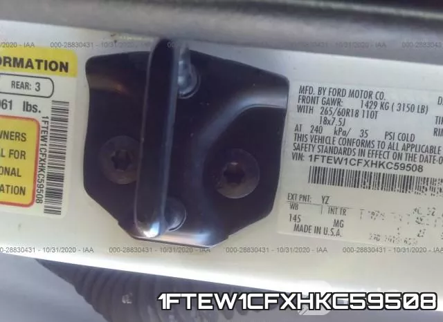 1FTEW1CFXHKC59508 фото 10