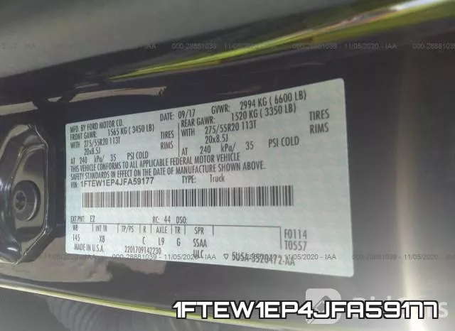 1FTEW1EP4JFA59177 фото 10