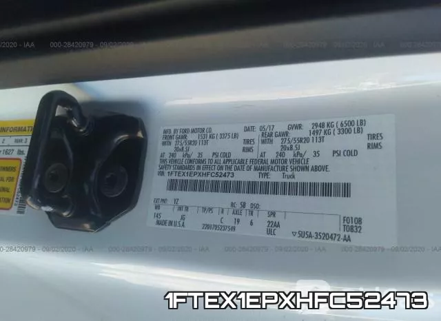 1FTEX1EPXHFC52473 фото 10