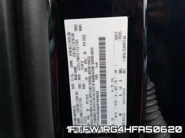 1FTFW1RG4HFA50620 фото 2