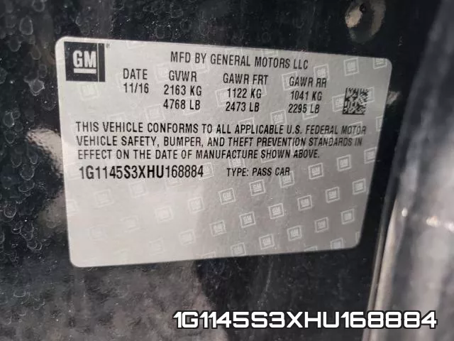 1G1145S3XHU168884 фото 2