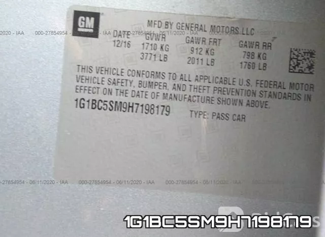 1G1BC5SM9H7198179 фото 10
