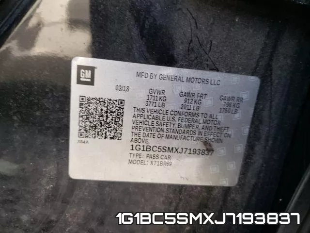 1G1BC5SMXJ7193837 фото 2