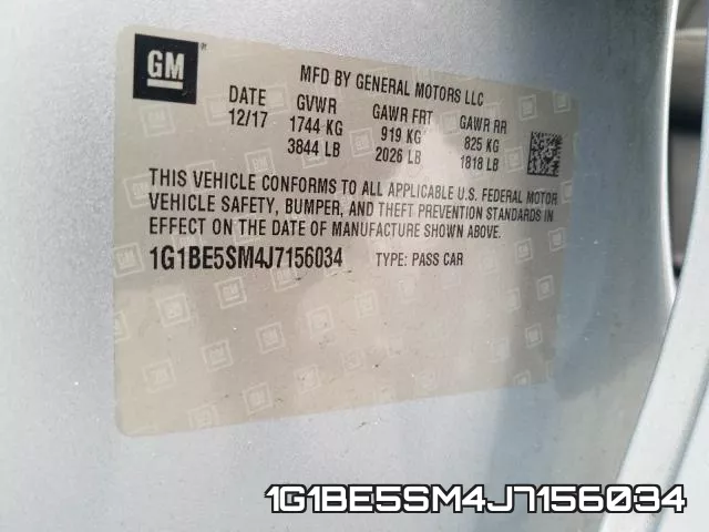 1G1BE5SM4J7156034 фото 2