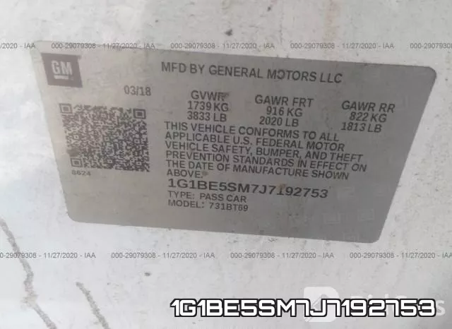 1G1BE5SM7J7192753 фото 10