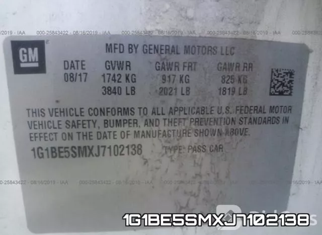 1G1BE5SMXJ7102138 фото 10