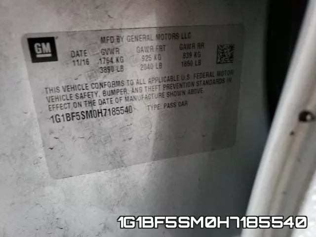 1G1BF5SM0H7185540 фото 2