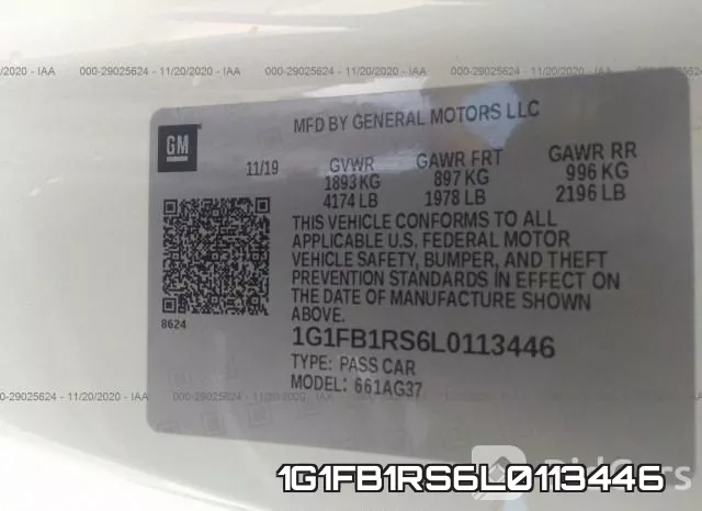 1G1FB1RS6L0113446 фото 9