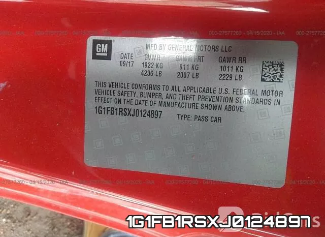 1G1FB1RSXJ0124897 фото 10