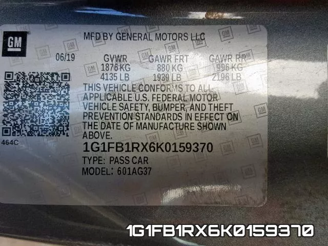 1G1FB1RX6K0159370 фото 2