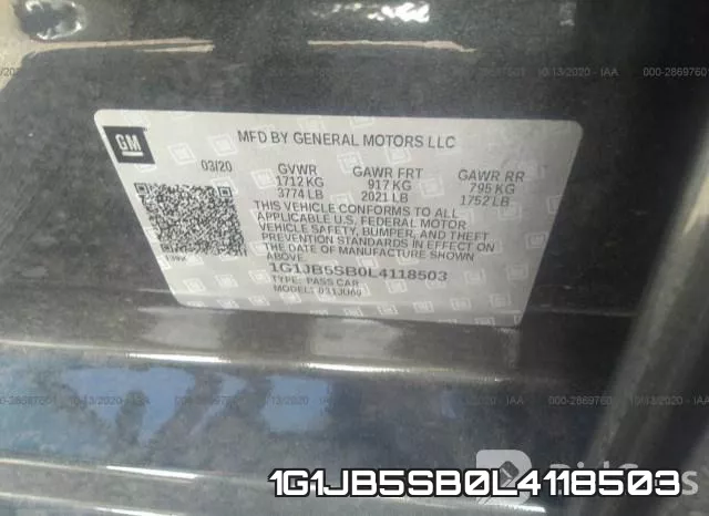 1G1JB5SB0L4118503 фото 10