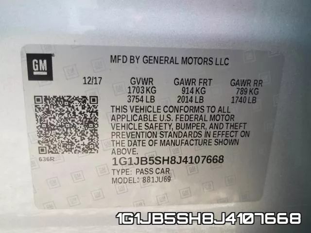 1G1JB5SH8J4107668 фото 2