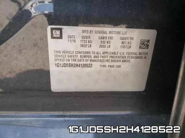 1G1JD5SH2H4128522 фото 2