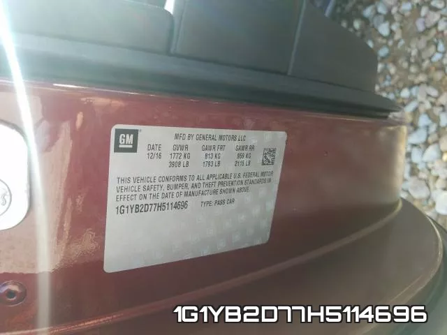 1G1YB2D77H5114696 фото 2