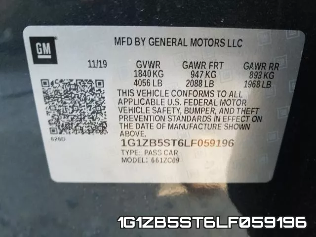 1G1ZB5ST6LF059196 фото 2