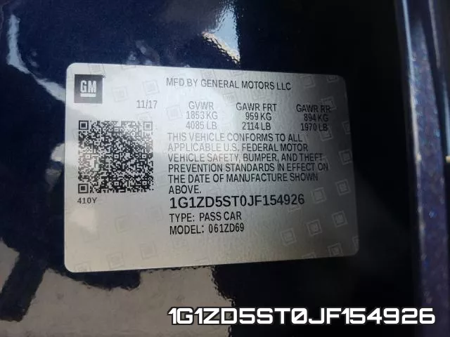 1G1ZD5ST0JF154926 фото 2