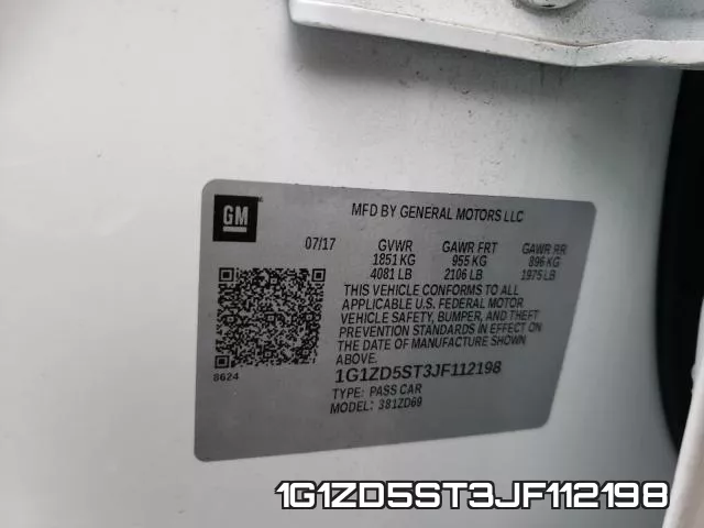 1G1ZD5ST3JF112198 фото 2