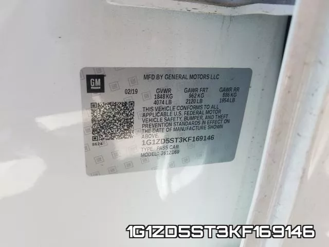 1G1ZD5ST3KF169146 фото 2