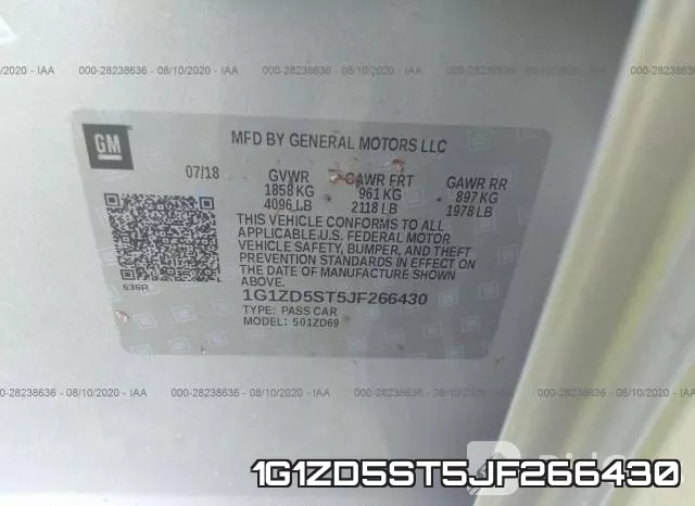1G1ZD5ST5JF266430 фото 10