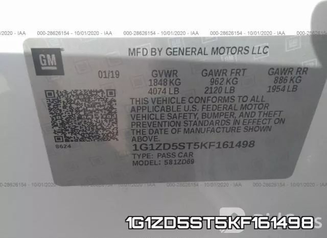 1G1ZD5ST5KF161498 фото 10