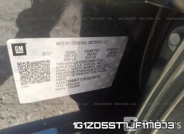 1G1ZD5ST7JF117873 фото 10