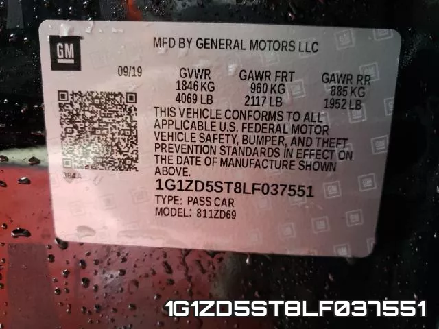 1G1ZD5ST8LF037551 фото 2