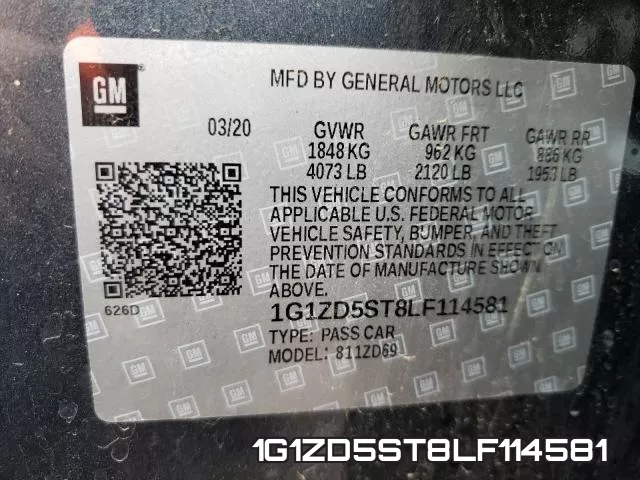 1G1ZD5ST8LF114581 фото 2