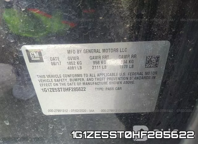1G1ZE5ST0HF285622 фото 10