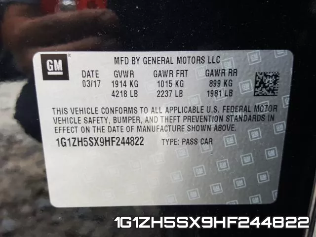1G1ZH5SX9HF244822 фото 2