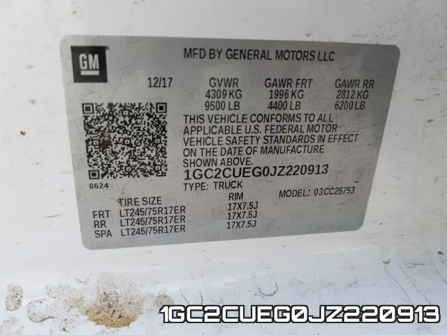 1GC2CUEG0JZ220913 фото 2