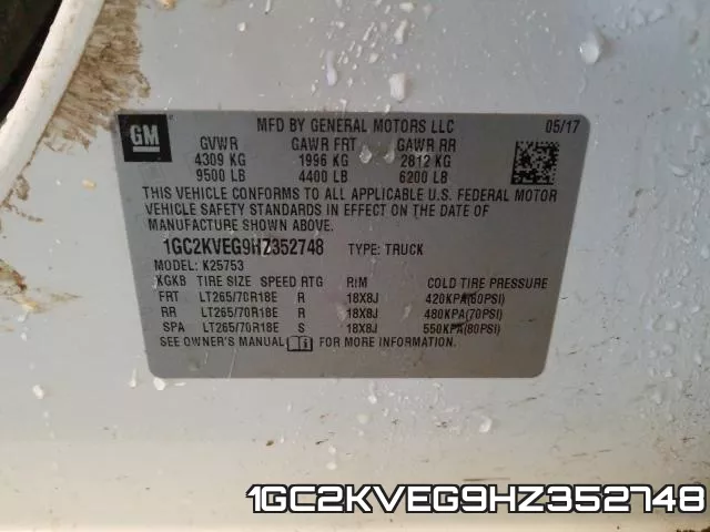 1GC2KVEG9HZ352748 фото 2