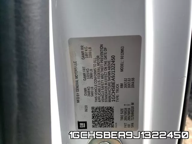1GCHSBEA9J1322450 фото 2