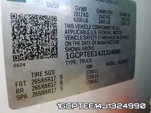 1GCPTEE14J1324990 фото 2
