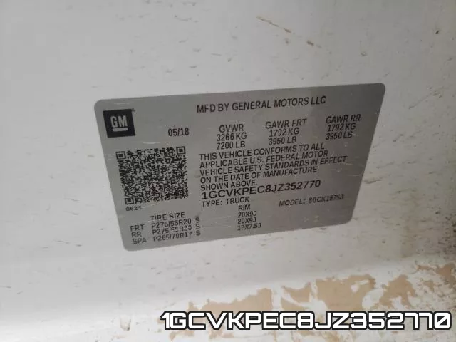 1GCVKPEC8JZ352770 фото 2