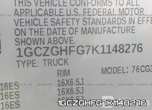 1GCZGHFG7K1148276 фото 10