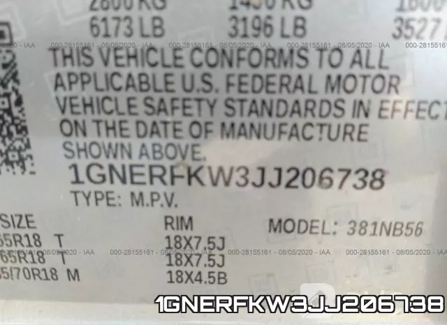 1GNERFKW3JJ206738 фото 10