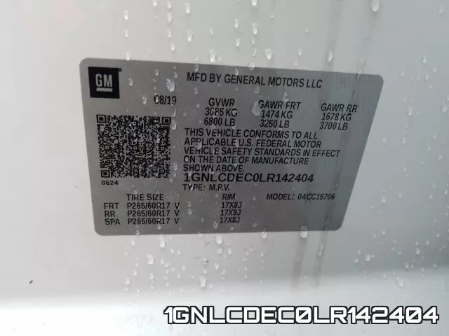 1GNLCDEC0LR142404 фото 2